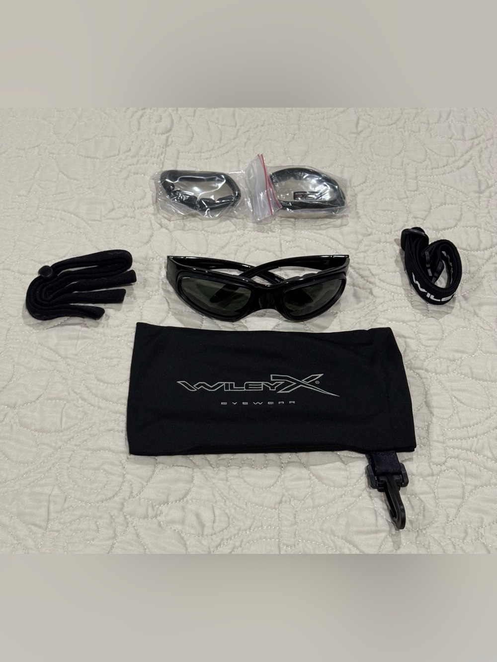 Wiley X SG 1 Men’s Black Tactical Goggles Sunglasses Military Motorcycle